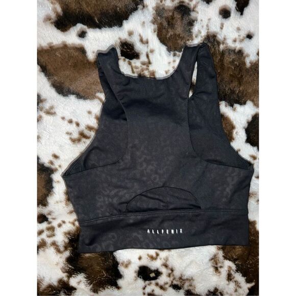 Anthropologie All Fenix Longline Sports Bra Leopard Print - Picture 2 of 3